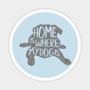 Home is where the dog is Magnet